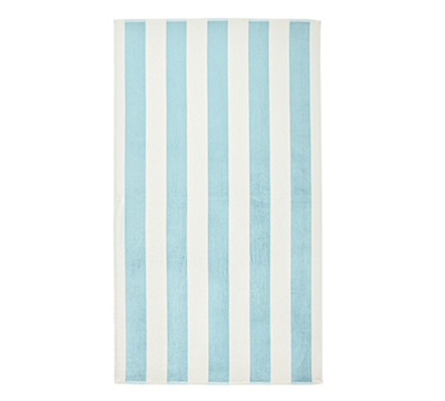 Classic Awning Striped Towel - Pale Blue