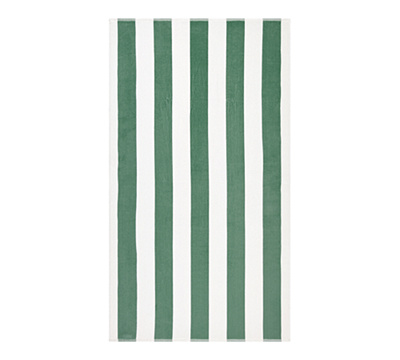 Classic Awning Striped Towel - Iceberg Green