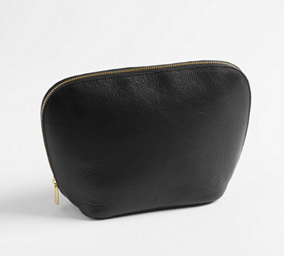 Avalon Leather Travel Case - Large, Black