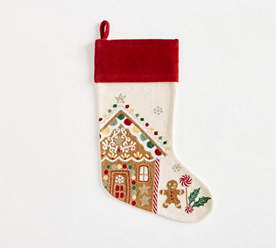 Holiday Icons Crewel Stockings
