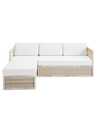 outdoor couch furniture on Pacifica Left Facing Chaise Sectional Driftwood Serena Lily
