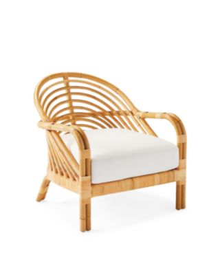 Edgewater Rattan Lounge Chair | Serena and Lily