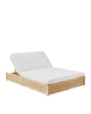 Cartert outdoor double chaise discount lounge with cushion ebern designs