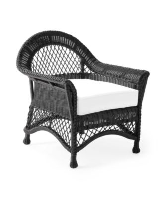 Black all weather online wicker chairs