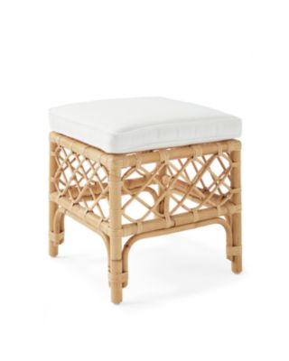 Avalon Rattan Stool Cushion | Serena and Lily