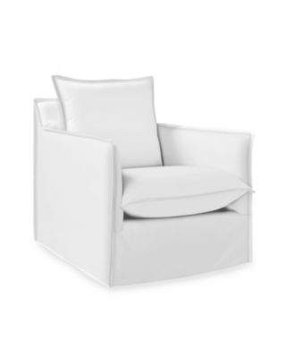 Sundial Outdoor Swivel Chair Slipcovered Serena and Lily