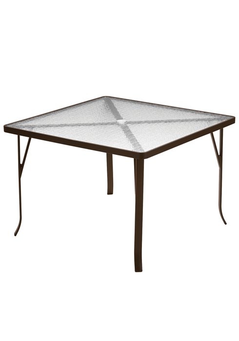 patio square acrylic dining table