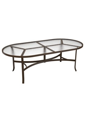 oval acrylic patio dining umbrella table
