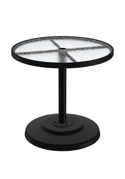 pedestal acrylic round patio dining table