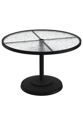 round acrylic pedestal outdoor dining table