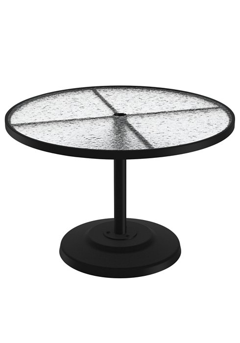 round acrylic pedestal outdoor dining table