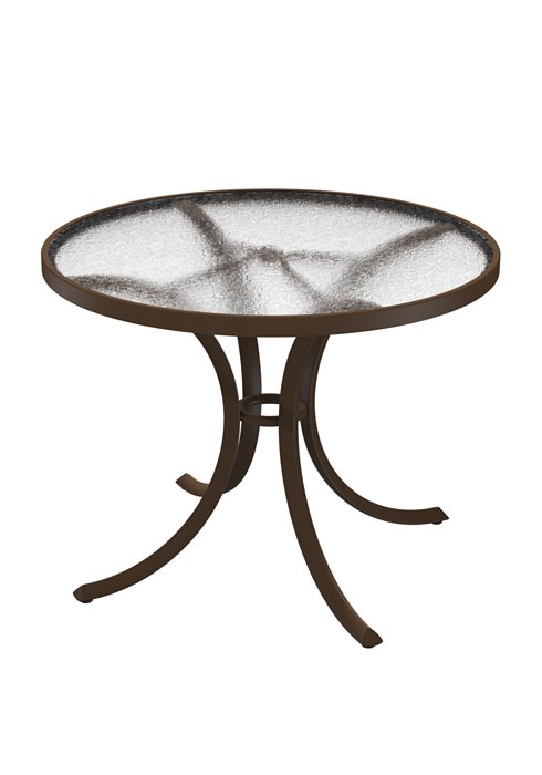acrylic round outdoor dining table