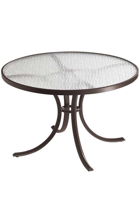 Acrylic 42 Round Dining Table, 42 Patio Table