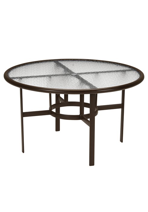 Acrylic 48 Round Dining Umbrella Table, Acrylic Garden Patio Table Top