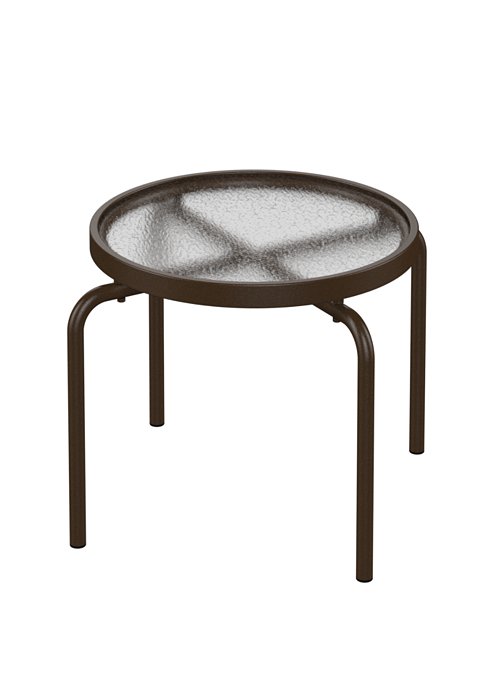 acrylic round outdoor tea table