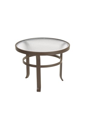 acrylic outdoor round tea table