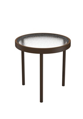 round acrylic outdoor tea table