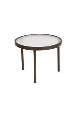 round outdoor acrylic tea table