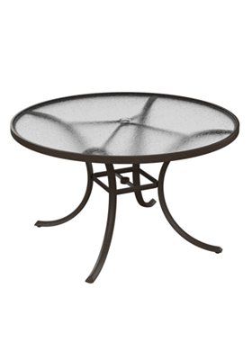round acrylic patio umbrella dining table