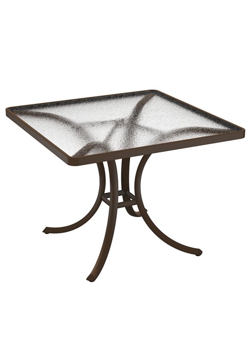 square acrylic outdoor dining table
