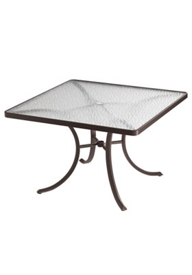 acrylic square outdoor dining table