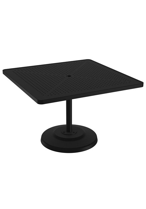 square pedestal patio dining table