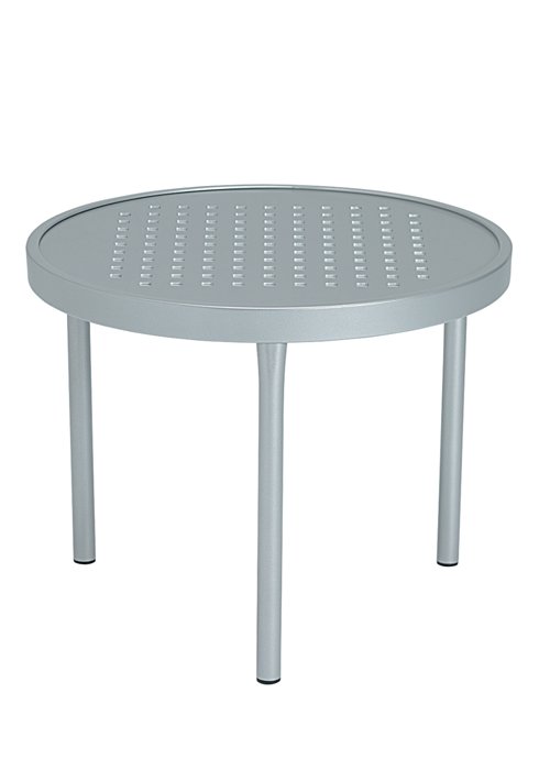 patio modern aluminum round tea table