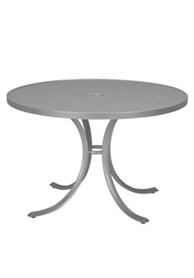 patio patterned round dining table