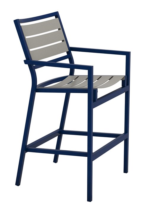 patio aluminum slat bar stool