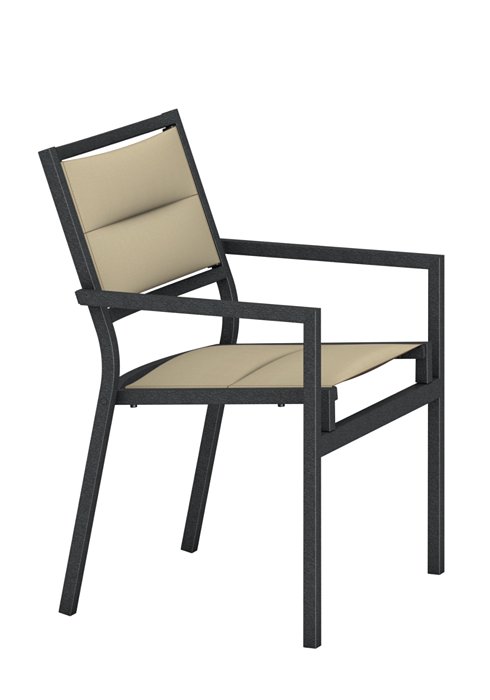 outdoor padded sling dining chair