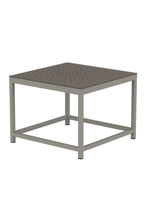 outdoor club patterned square end table