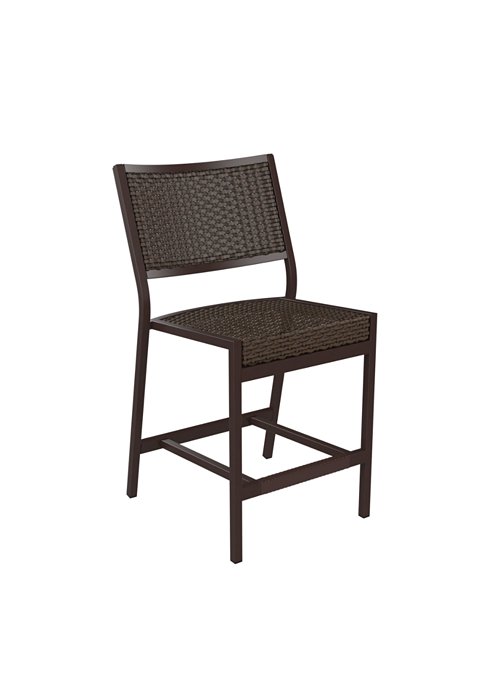 patio woven armless counter height stool