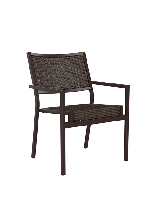 patio woven dining chair aluminum frame