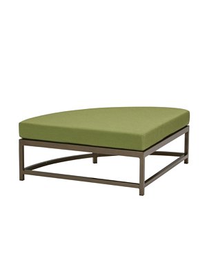 outdoor cushion curved ottoman