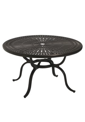 round patio chat umbrella table