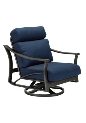 outdoor cushion swivel action lounger