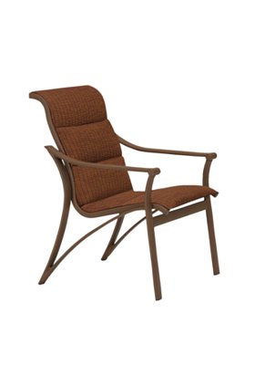 patio padded sling dining chair
