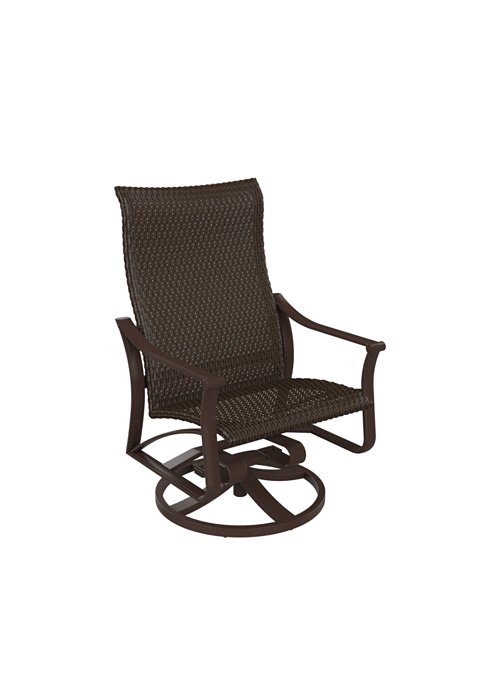 patio woven swivel action lounger