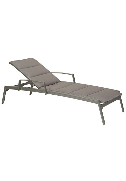 Elance Padded Chaise Lounge with Arms | Outdoor Patio Furniture | Tropitone