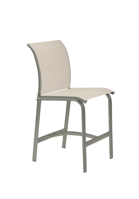 patio relaxed sling armless bar stool