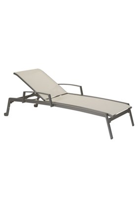 outdoor chaise lounge with wheels and arms