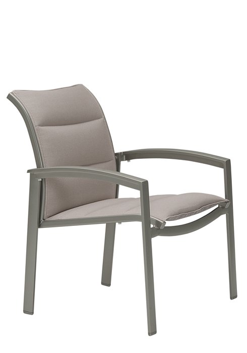 outdoor dining chair padded sling