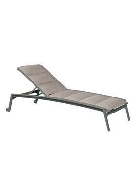 outdoor padded chaise lounge with wheels