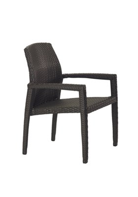 outdoor dining chair woven