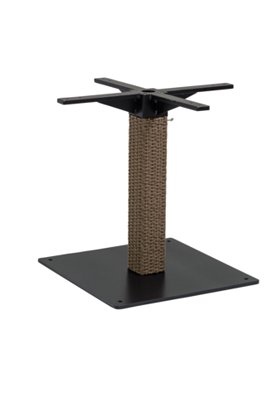 outdoor woven pedestal dining table base