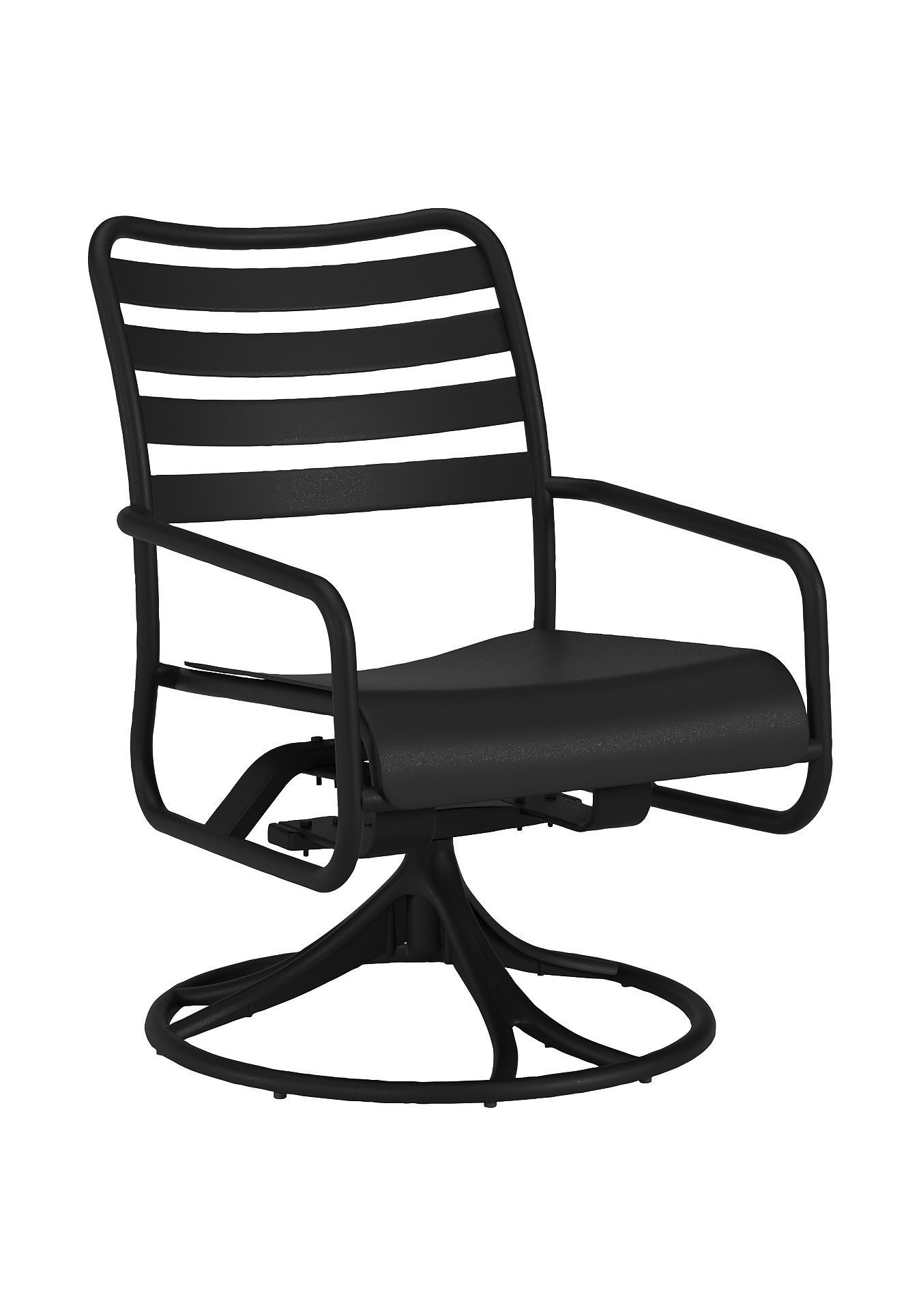 Kahana Slat Back Swivel Rocker - Tropitone