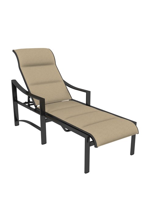 padded sling patio chaise lounge