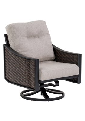 woven patio swivel action lounger