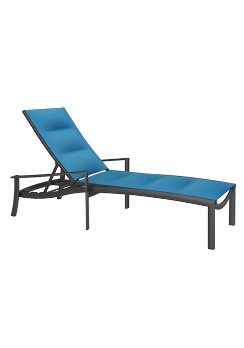 padded sling outdoor chaise lounge