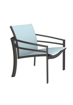 relaxed sling patio lounge chair